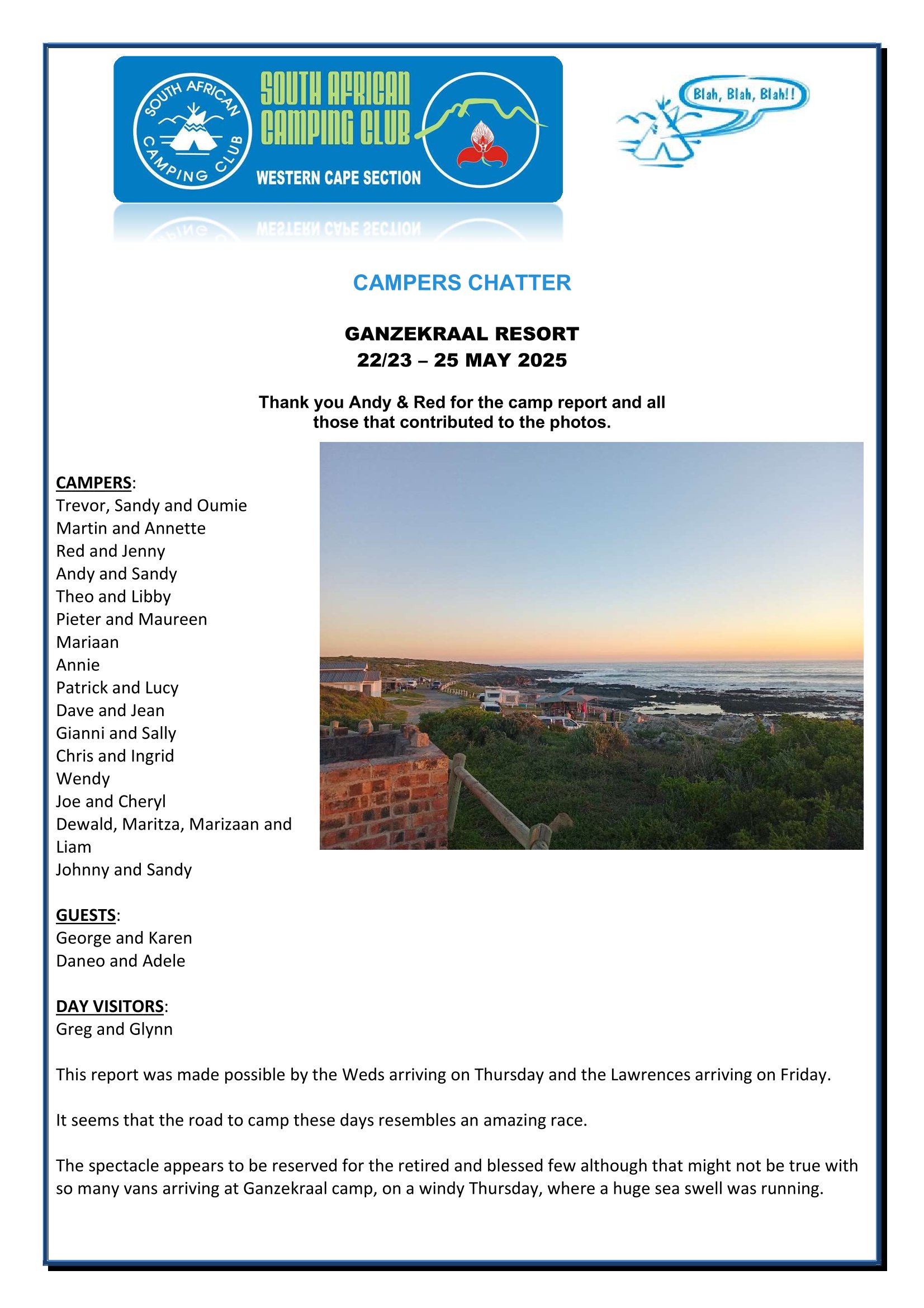 CAMPERS CHATTER - 2025-05-1