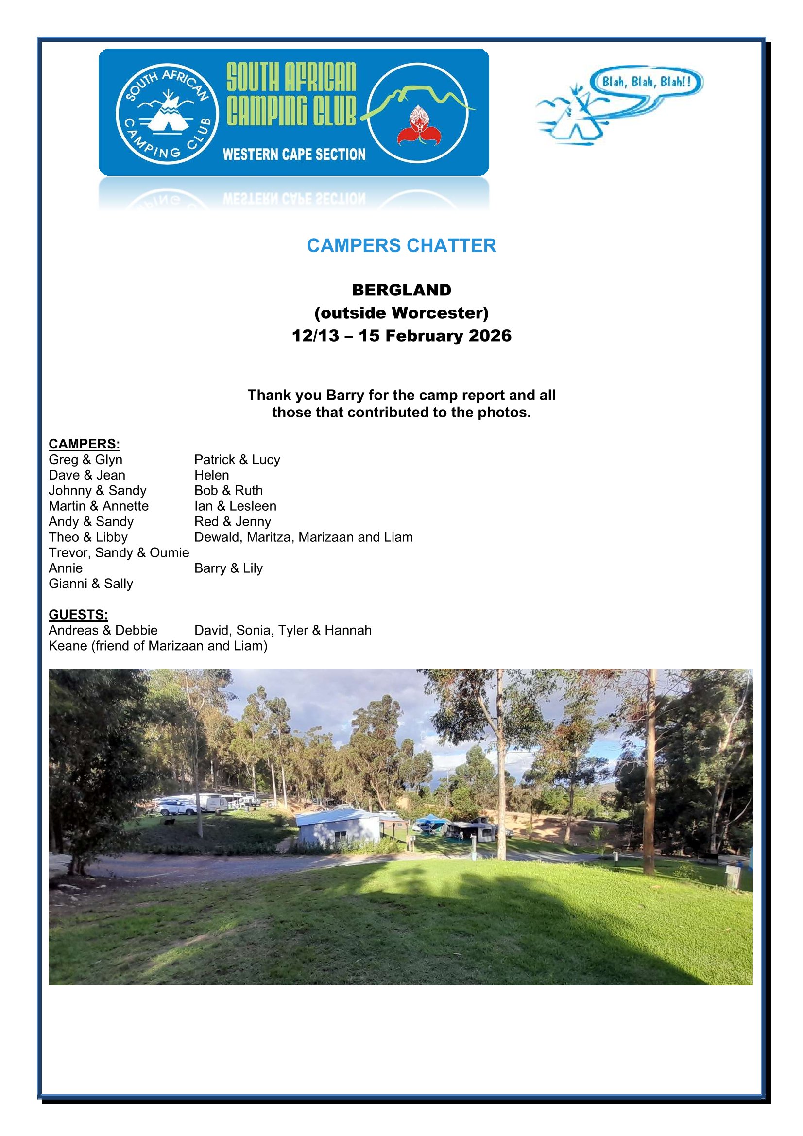 CAMPERS CHATTER - 2026-02-1