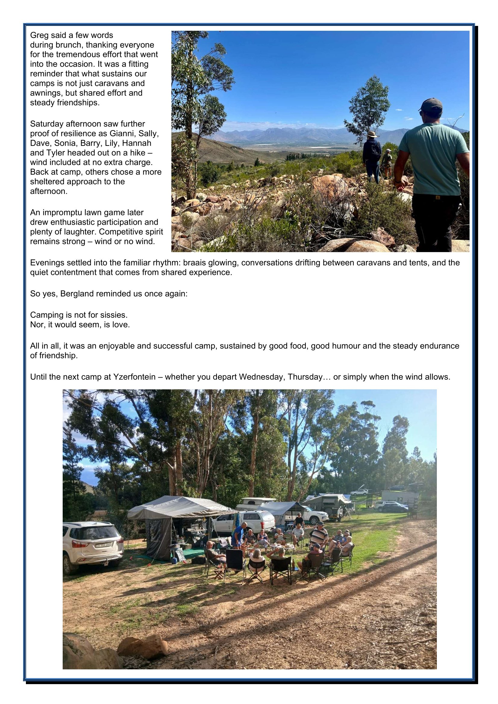 CAMPERS CHATTER - 2026-02-3